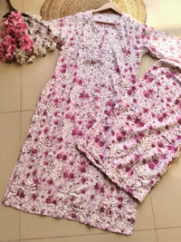 Mul Mul Soft Lightweight Print Combo - Chikankari official