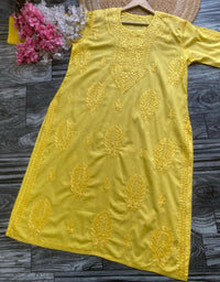 Mul Muqaish Tone to tone Kurta - Chikankari official
