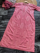 Mul Muqaish Tone to tone Kurta - Chikankari official