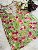 Mul printed noodle strap Top - Chikankari official