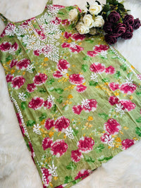 Mul printed noodle strap Top - Chikankari official