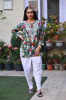 Mul Short top in new concept - Chikankari official