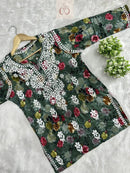 Mul Short top in new concept - Chikankari official