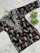 Mul Short top in new concept - Chikankari official