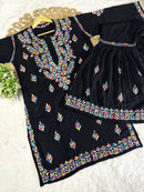 Multi Thread Gharara Set - Chikankari official