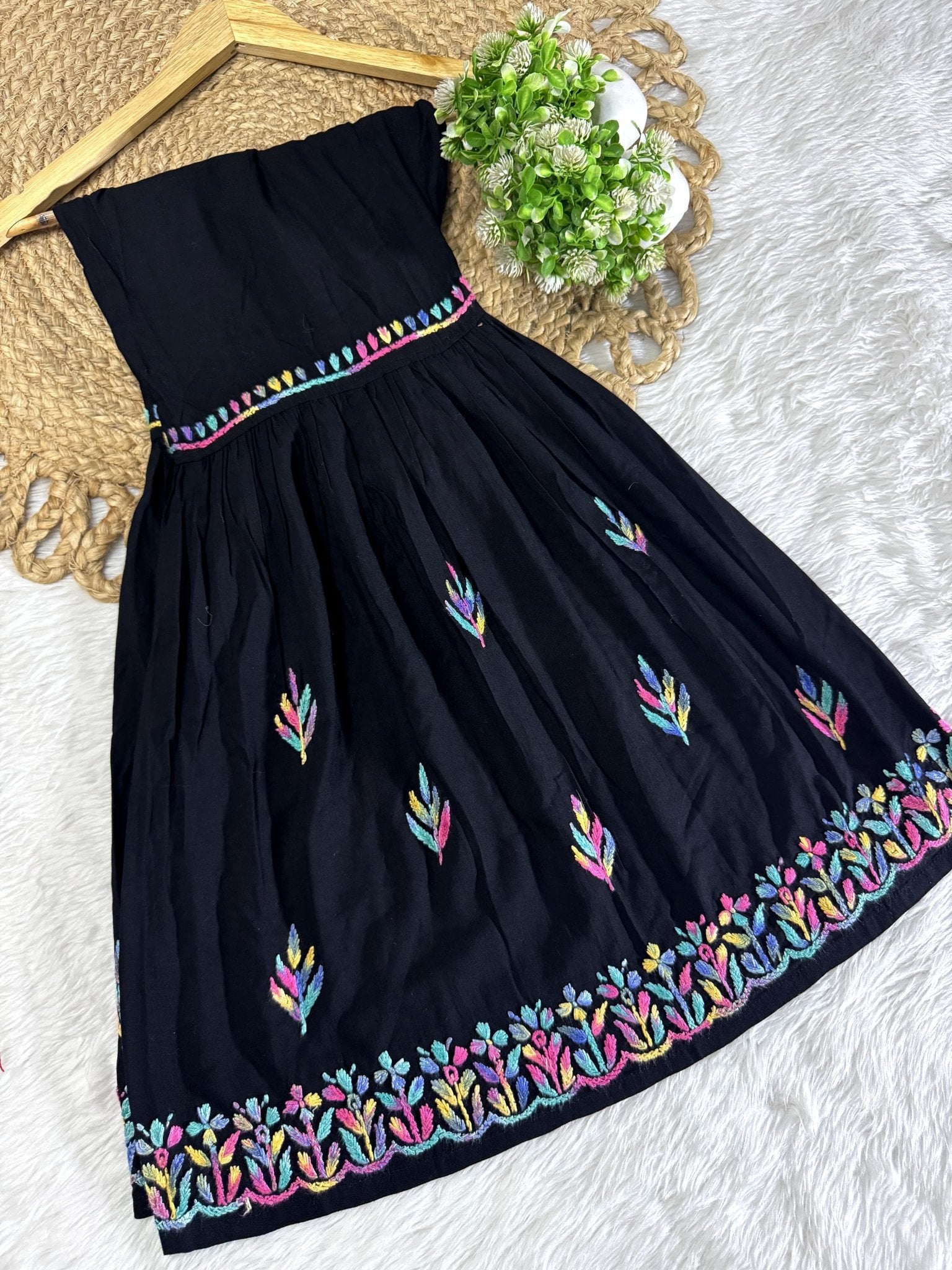 Multi Thread Gharara Set - Chikankari official