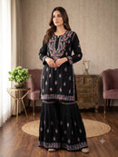 Multi Thread Gharara Set - Chikankari official