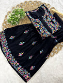 Multi Thread Gharara Set - Chikankari official