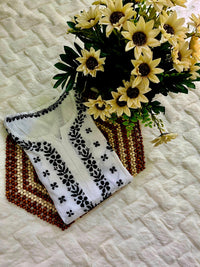 Multi Thread White Rayon Chikankari long Kurta - Chikankari official