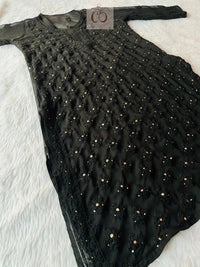 Muqaish Buti Jaal Set with Inner - Chikankari official