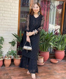 Muqaish Buti Jaal Set with Inner - Chikankari official
