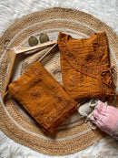 Muqaish Short Angrakha with lace pocket pant - Chikankari official