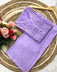 Muqaish Work Special Rayon Combo - Chikankari official