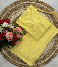 Muqaish Work Special Rayon Combo - Chikankari official