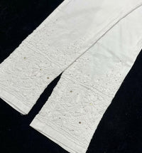 Muqaish work Straight Fit Free size Pant - Chikankari official