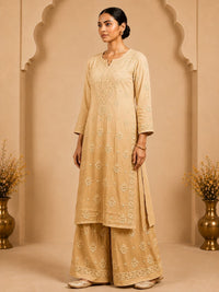 Muslin Co-ord Premium Chikankari Set - Chikankari official