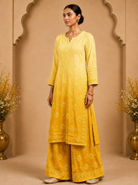 Muslin Co-ord Premium Chikankari Set - Chikankari official