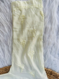 Muslin Co ord Set with Pockets - Chikankari official