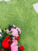 Muslin Heavy handwork Kurta - Chikankari official