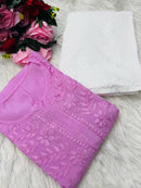 Muslin Heavy handwork Kurta - Chikankari official