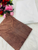 Muslin Heavy handwork Kurta - Chikankari official
