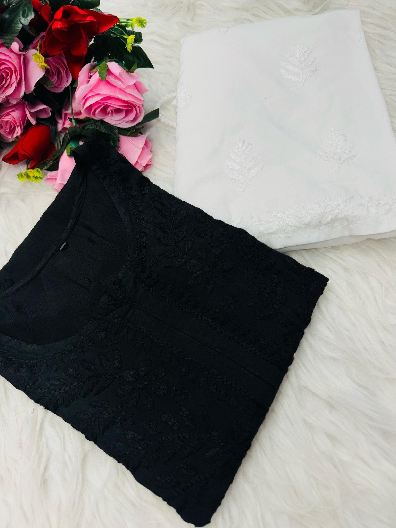 Muslin Heavy handwork Kurta - Chikankari official