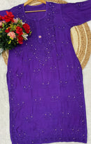 Muslin Muqaish Ghass Patti - Chikankari official
