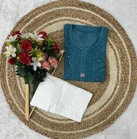 Muslin Muqaish Ghass Patti - Chikankari official