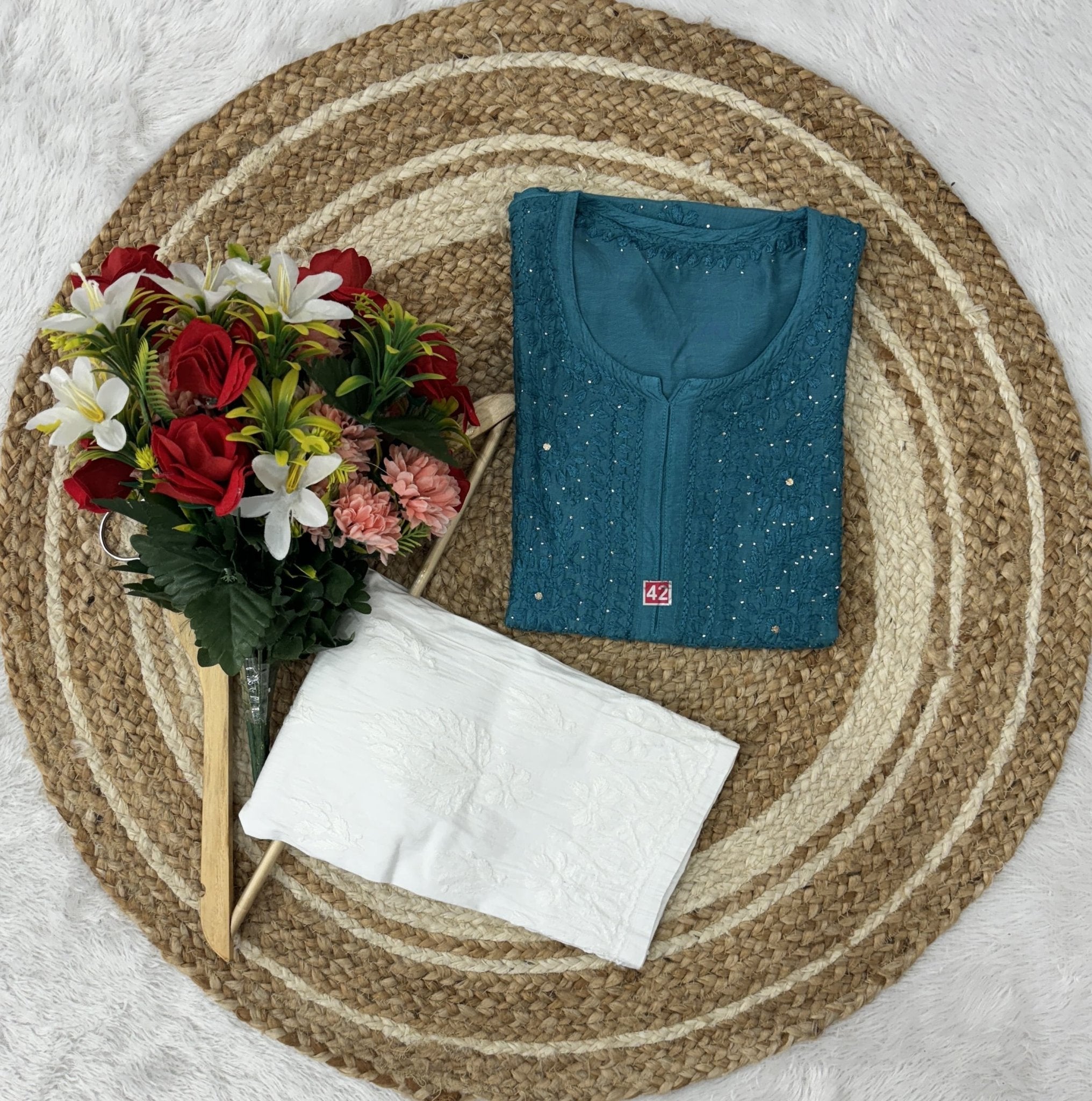 Muslin Muqaish Ghass Patti - Chikankari official