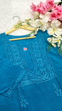 Muslin Short Top Effortless - Chikankari official