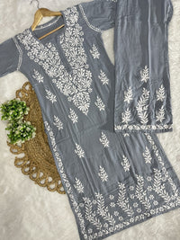 New concept Rayon Chikankari Combo - Chikankari official