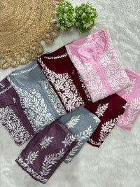 New concept Rayon Chikankari Combo - Chikankari official
