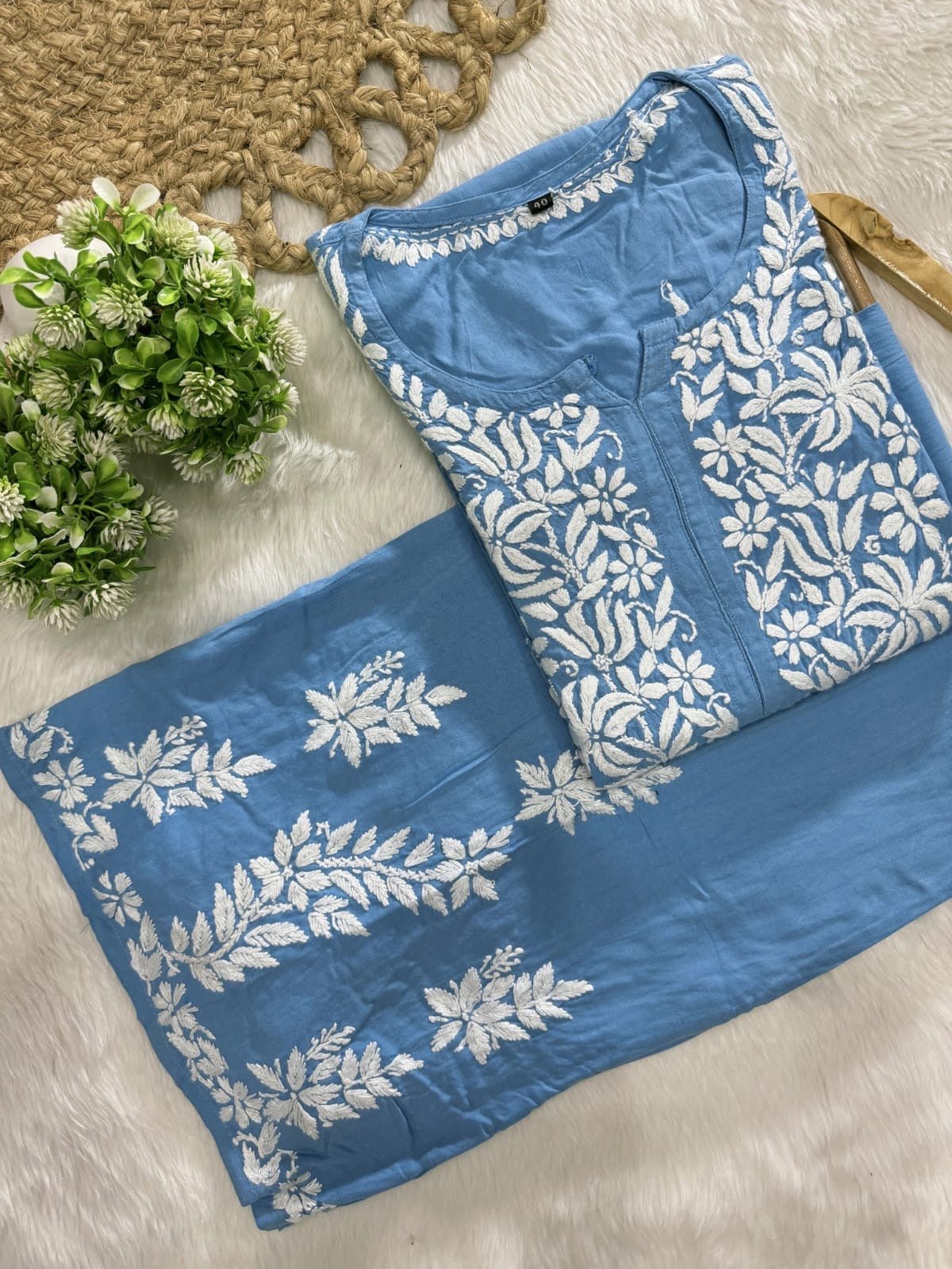New concept Rayon Chikankari Combo - Chikankari official