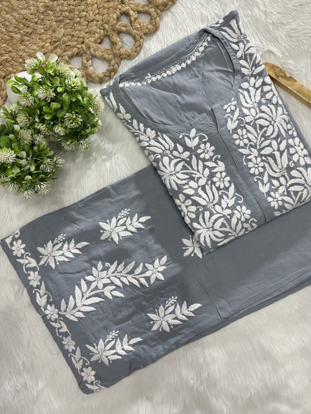 New concept Rayon Chikankari Combo - Chikankari official
