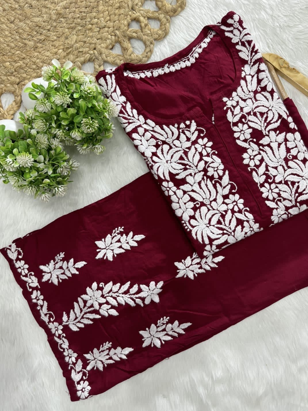 New concept Rayon Chikankari Combo - Chikankari official