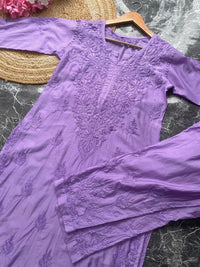 Newly Launched Chanderi Co ord Set - Chikankari official