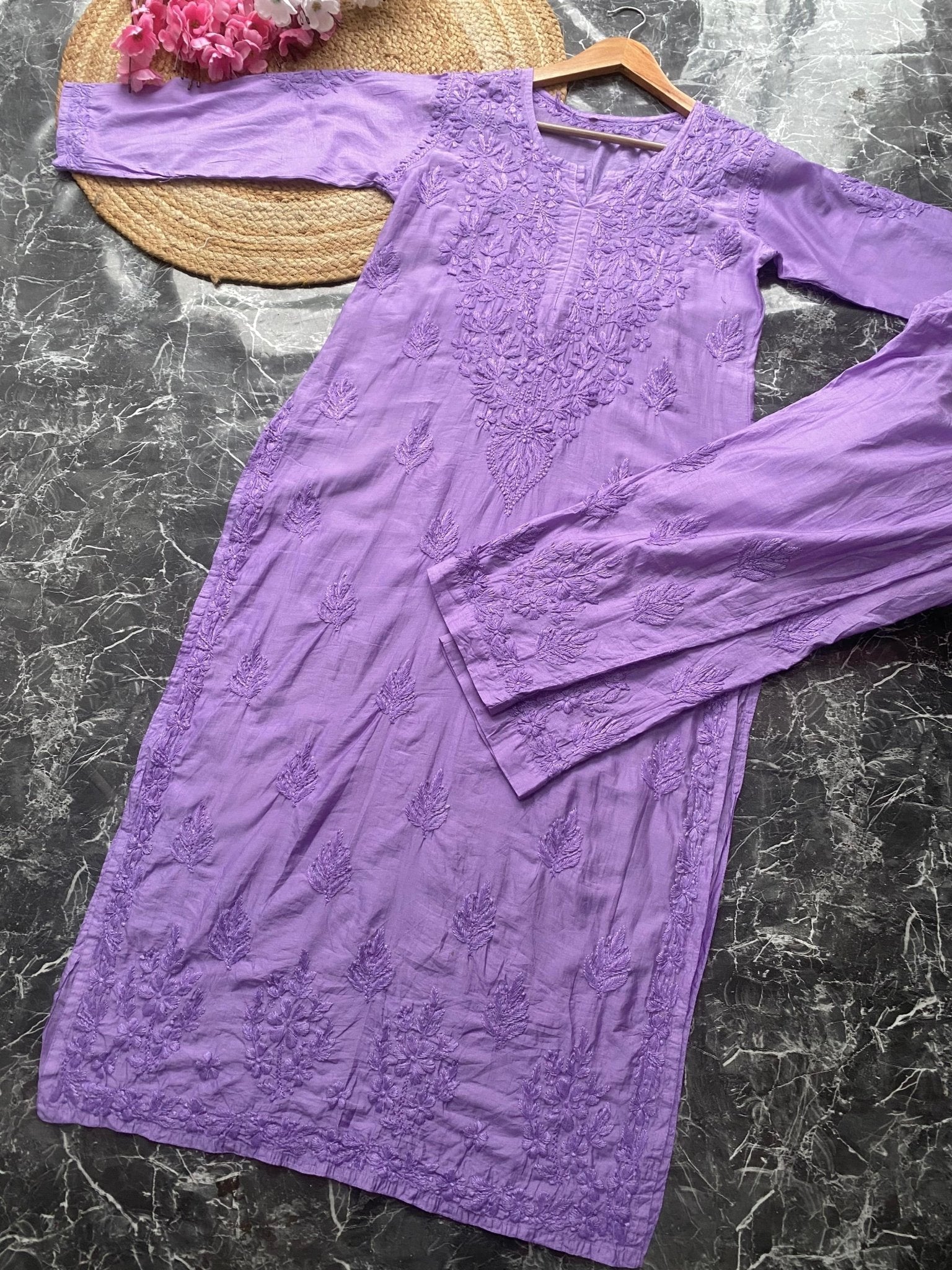 Newly Launched Chanderi Co ord Set - Chikankari official