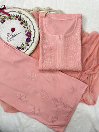 Newly launched premium Rayon set Pair - Chikankari official