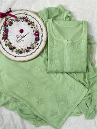 Newly launched premium Rayon set Pair - Chikankari official