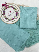 Newly launched premium Rayon set Pair - Chikankari official
