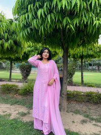 Newly launched premium Rayon set Pair - Chikankari official