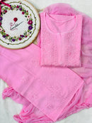 Newly launched premium Rayon set Pair - Chikankari official