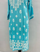 Non transparent Pure Handwork Modal Cotton Kurta - Chikankari official
