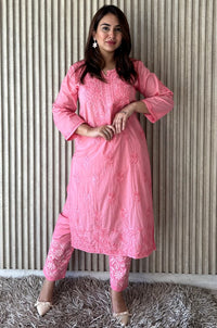 Noor 3d embroidery cotton Combo - Chikankari official