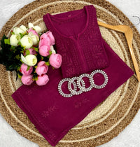 Noor 3d embroidery cotton Combo - Chikankari official