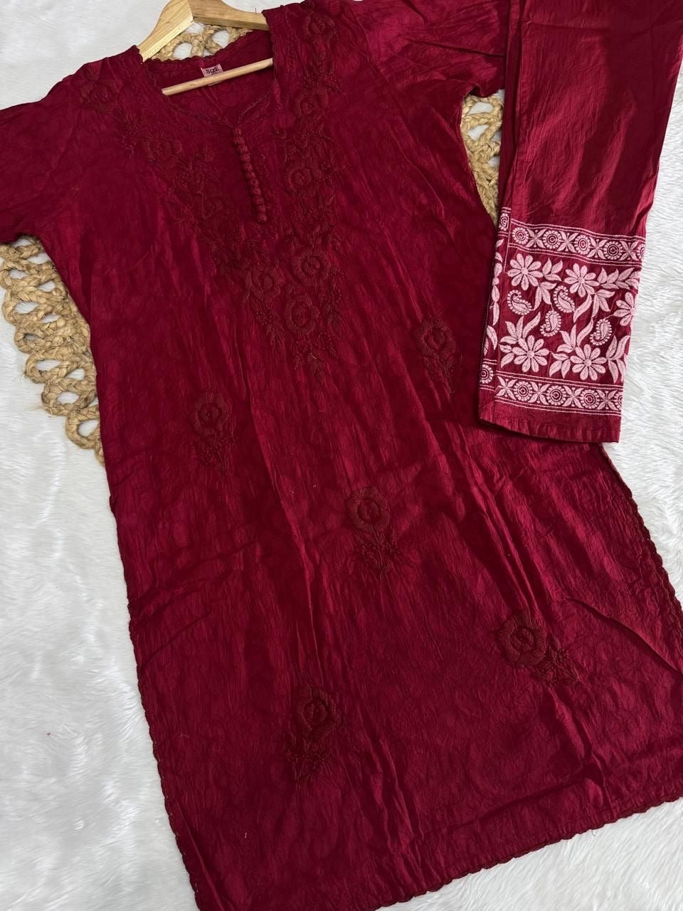 Noor Brasso Dyed Chikankari Combo