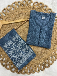 Noor Brasso Dyed Chikankari Combo - Chikankari official