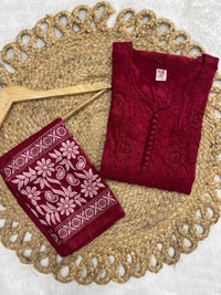 Noor Brasso Dyed Chikankari Combo - Chikankari official