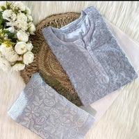 Noor Cotton Soft 2pc Breezy Set - Chikankari official