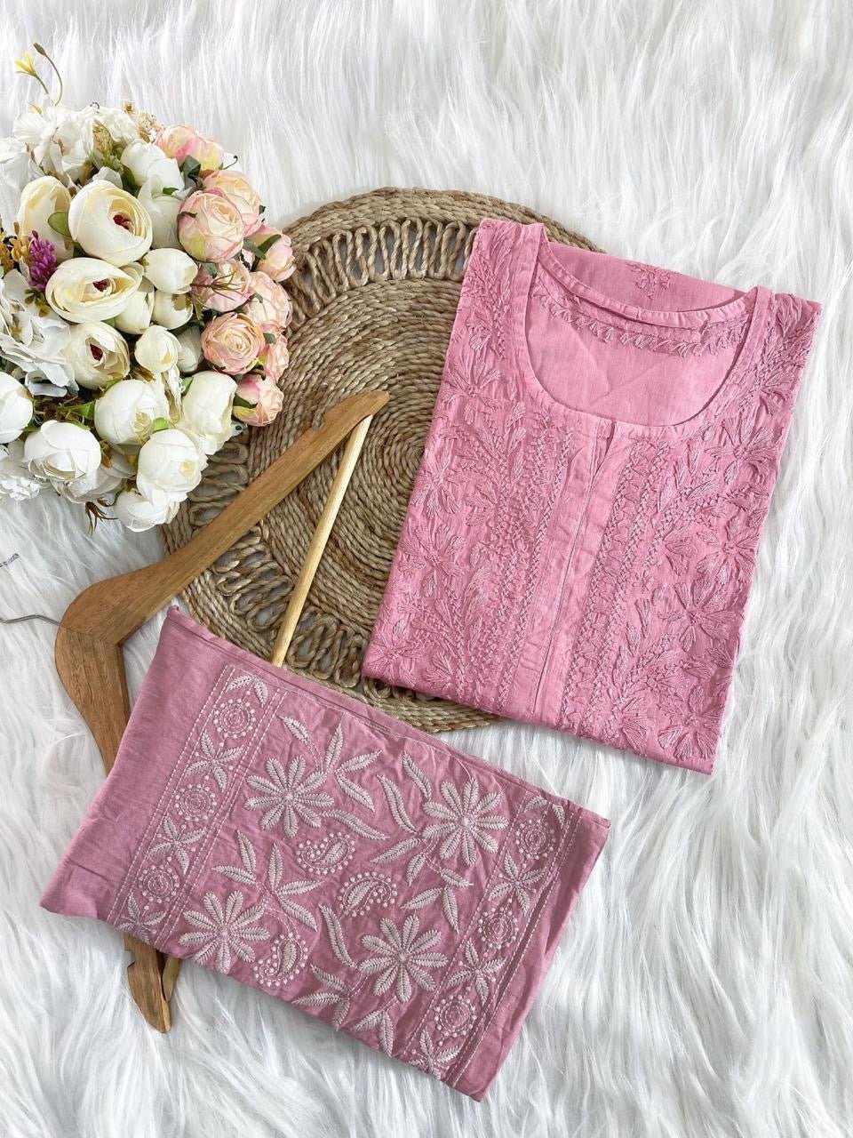 Noor Cotton Soft 2pc Breezy Set - Chikankari official
